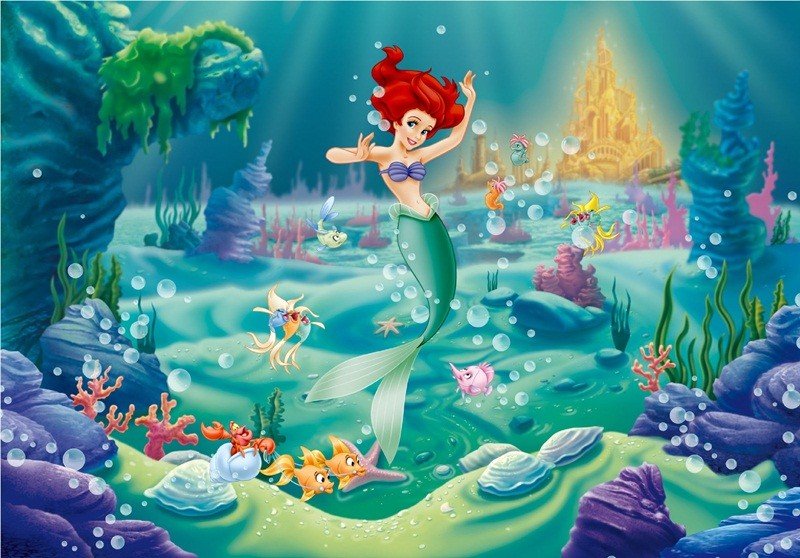 Ariel, la sirenita  Disney pequena sereia, Telas da disney, Personagens  pequena sereia